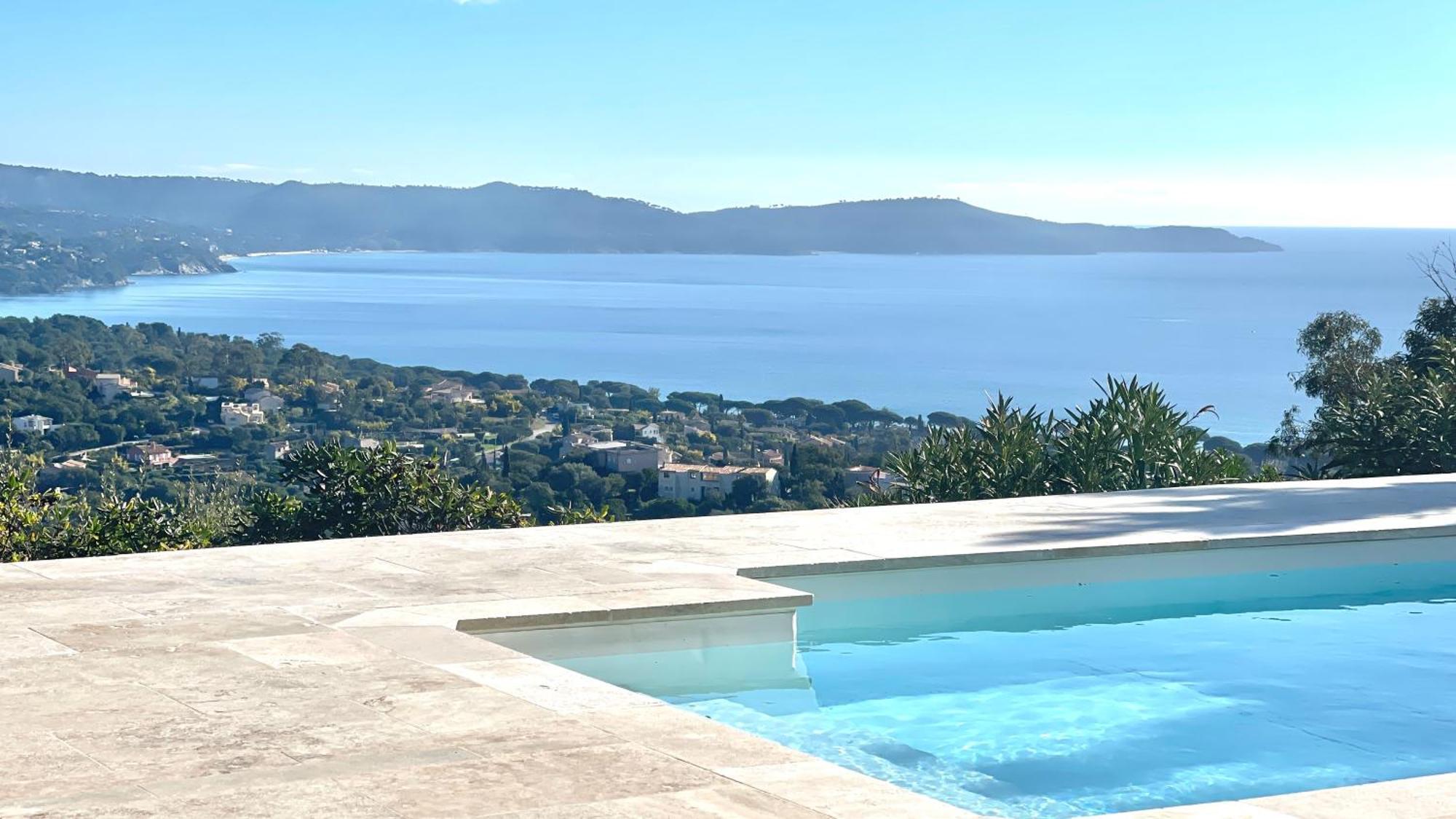 Villa Cacharelle Vue Mer Piscine Кавалер-сюр-Мер Екстер'єр фото
